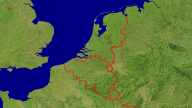 Beneluxstaaten Satellit + Grenzen 800x450